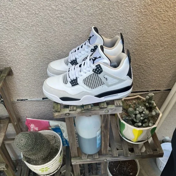 Jordon 4 'Grey Nike Series men's basketball shoes - Picture 3 of 6